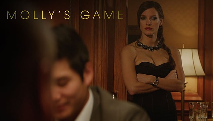 Molly's Game is the movie based on the story of Molly Bloom