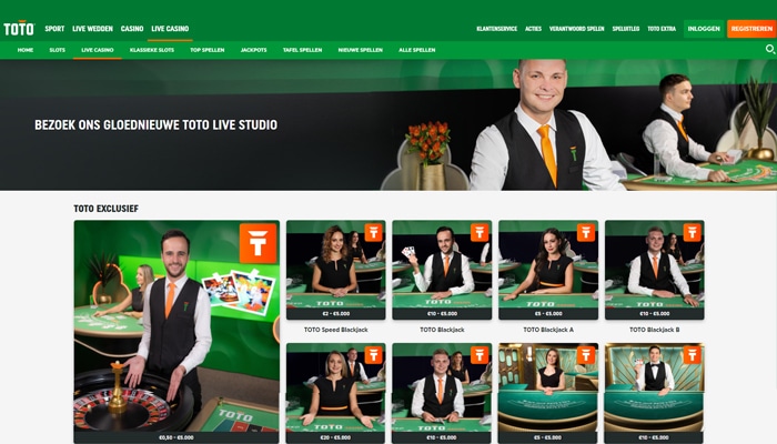 TOTO Live Casino Lobby
