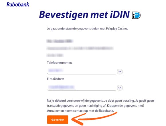 confirm idin
