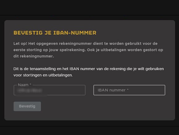 confirm iban