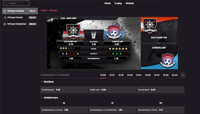 Virtual Soccer Betting Holland Casino Online