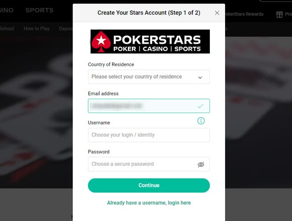 pokerstars personal details