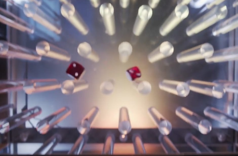 The free fall of the dice