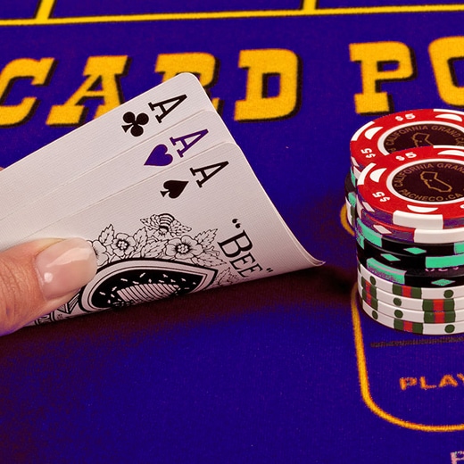 Three card poker logo