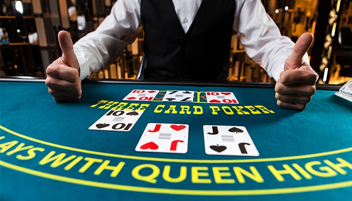 Live Three Card Poker is exciting