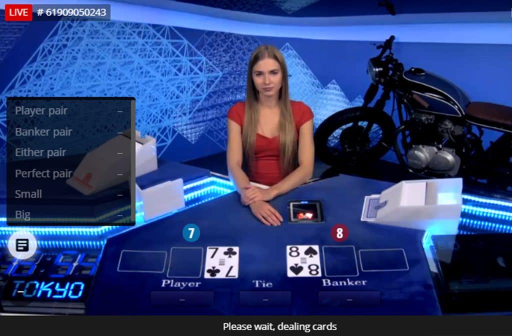 There are several games to play under the guidance of live croupiers