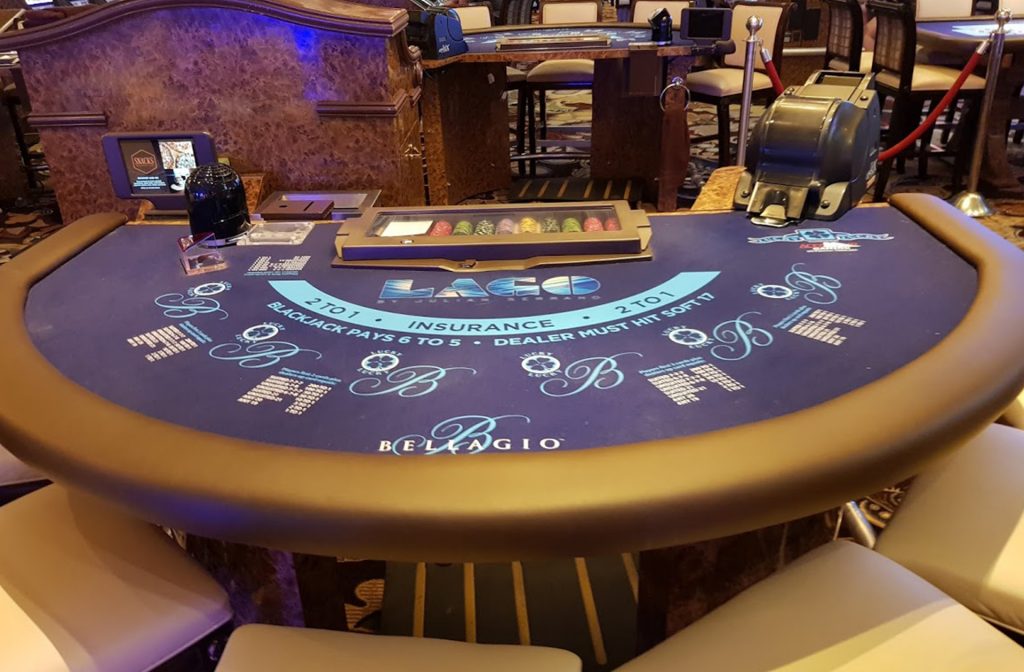 Blackjack in een casino