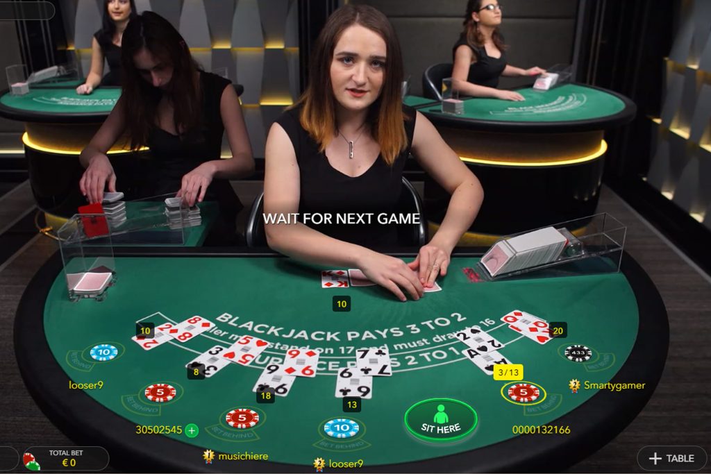Live Blackjack bij Evolution Gaming