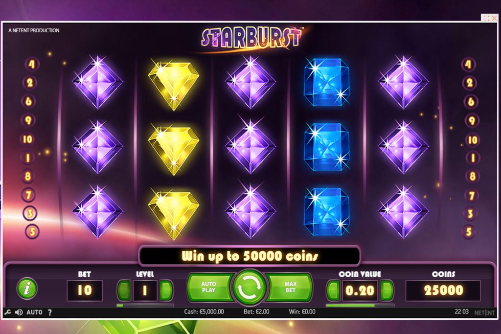 Starburst - most popular video slot