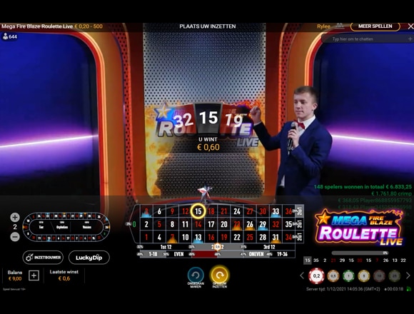 spelen in live casino