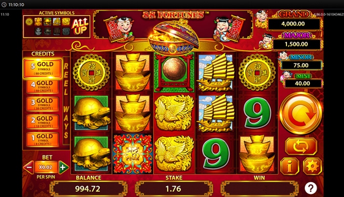 88 Fortunes gameplay