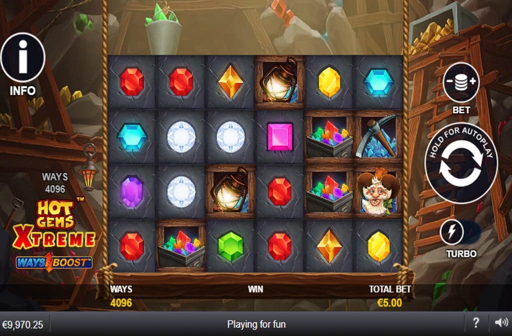 The Hot Gems Xtreme slot machine was developed by game provider Playtech.