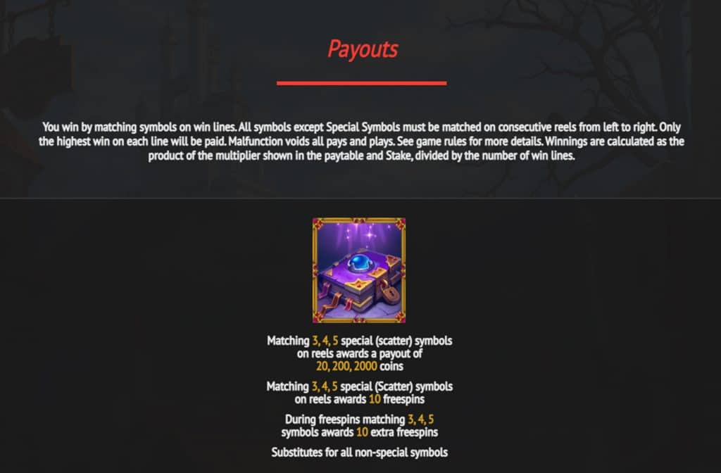 You can see what the relevant symbols are worth in the prize table