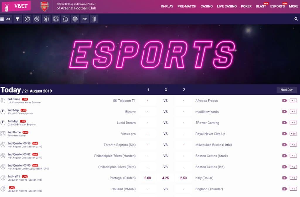 eSports is also a part of Betconstruct