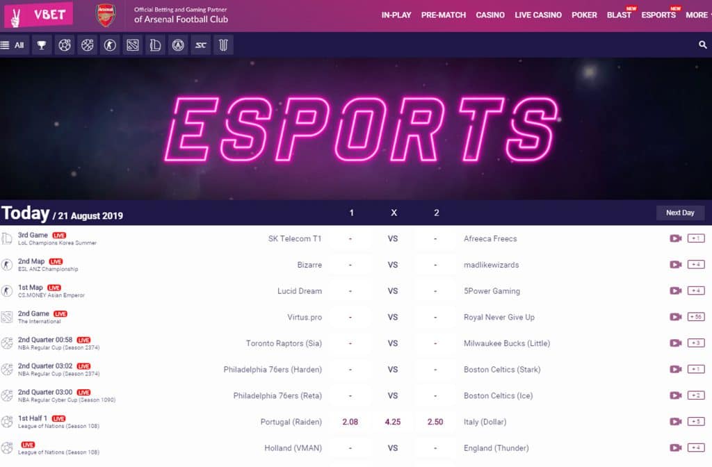eSports is also a part of Betconstruct
