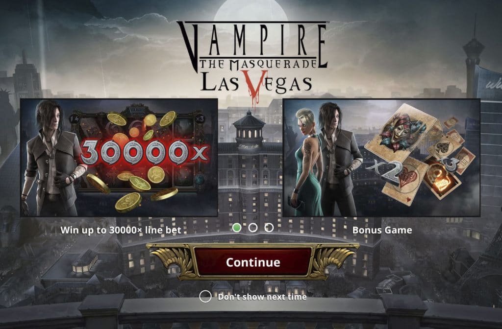 Vampire The Masquerade is a terrifying slot loaded with bonus features