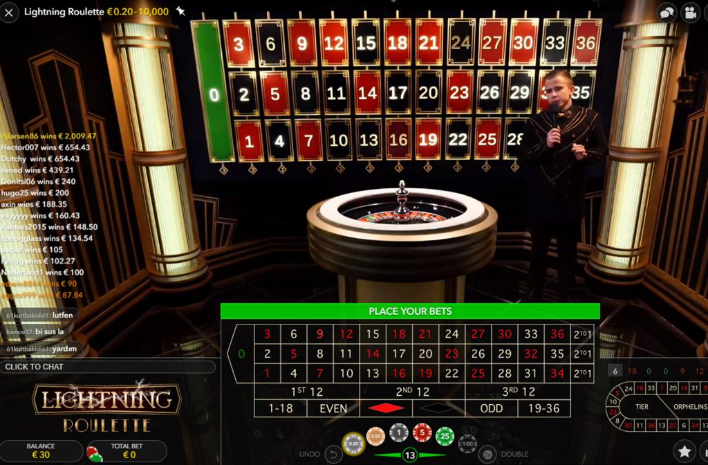 Lightning Roulette ®Evolution Gaming
