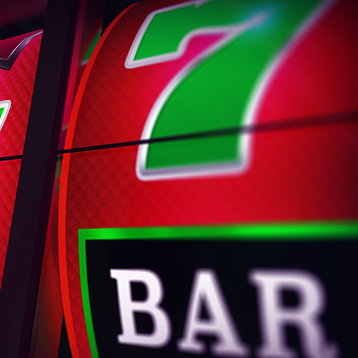slot machine close up