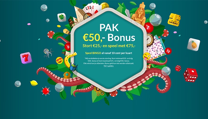 Welcome bonus tombola for new players