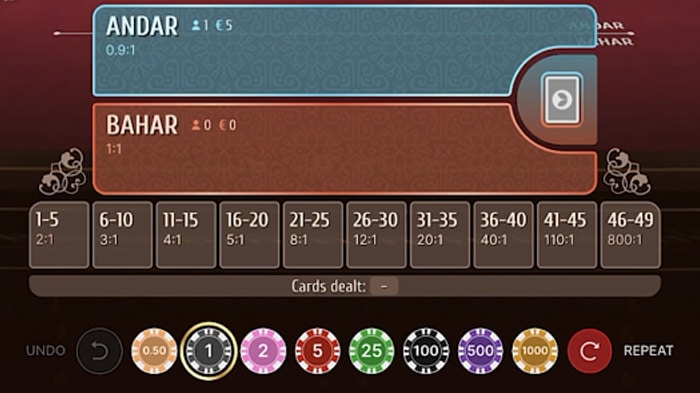 Super Andar Bahar Live sidebets