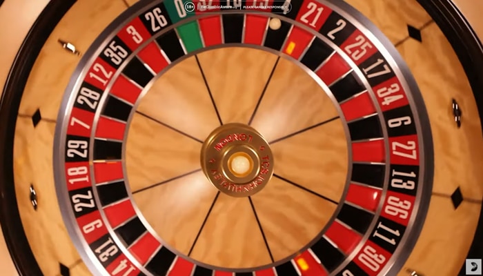 Gold Bar Roulette uses the traditional european roulette wheel