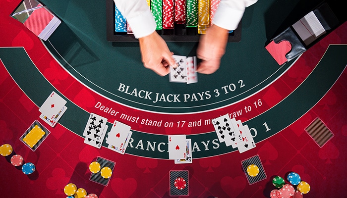 Blackjack table
