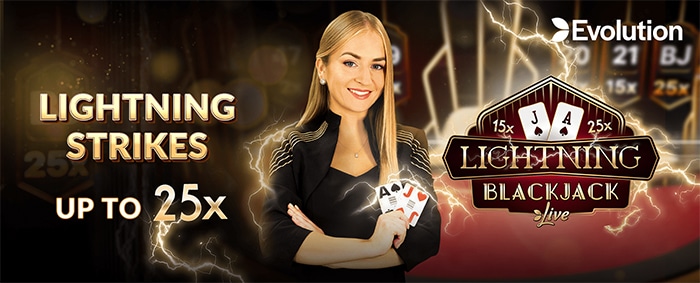 Lightning Blackjack from Evolution