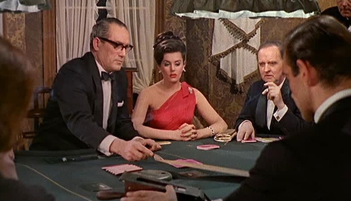 The original game at a large table was played by James Bond
