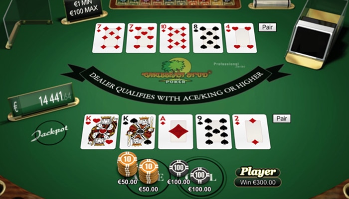 Caribbean Stud Poker at an online casino