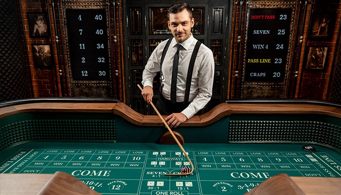 Craps Live from Evolution is very popular