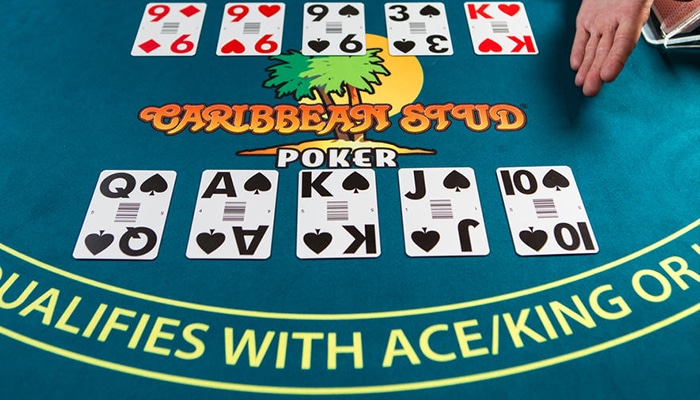 Caribbean Stud Poker at a live casino