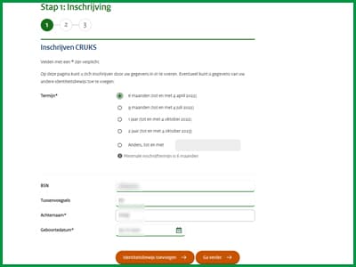 Registration cruks 5